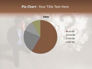 Businessman Height Decide PowerPoint Template