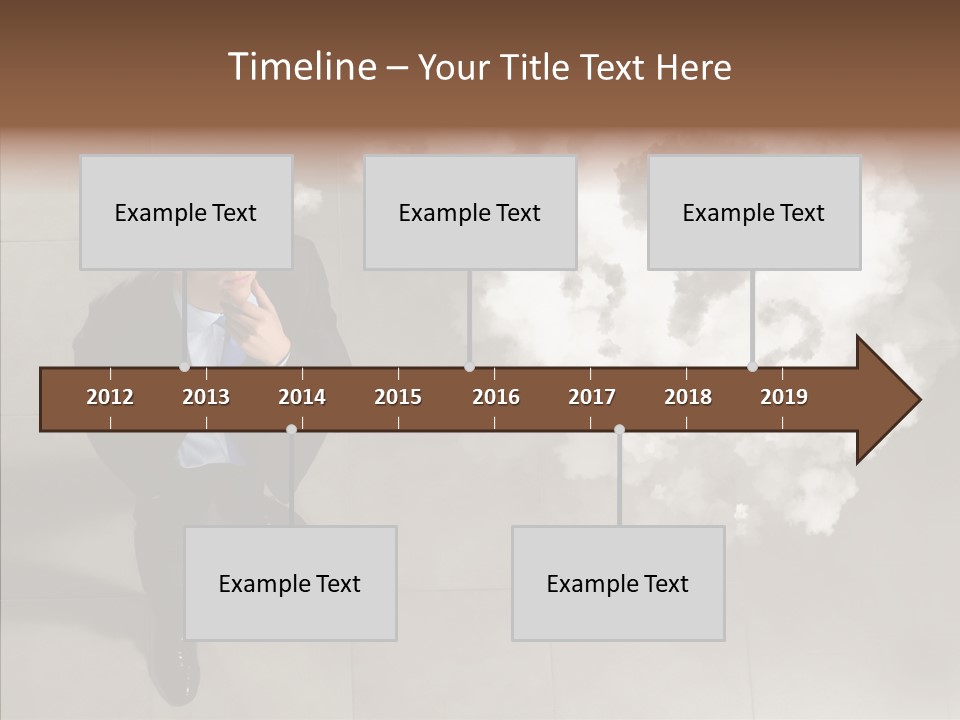 Businessman Height Decide PowerPoint Template