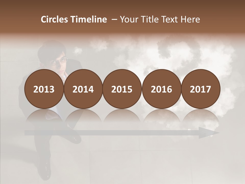 Businessman Height Decide PowerPoint Template