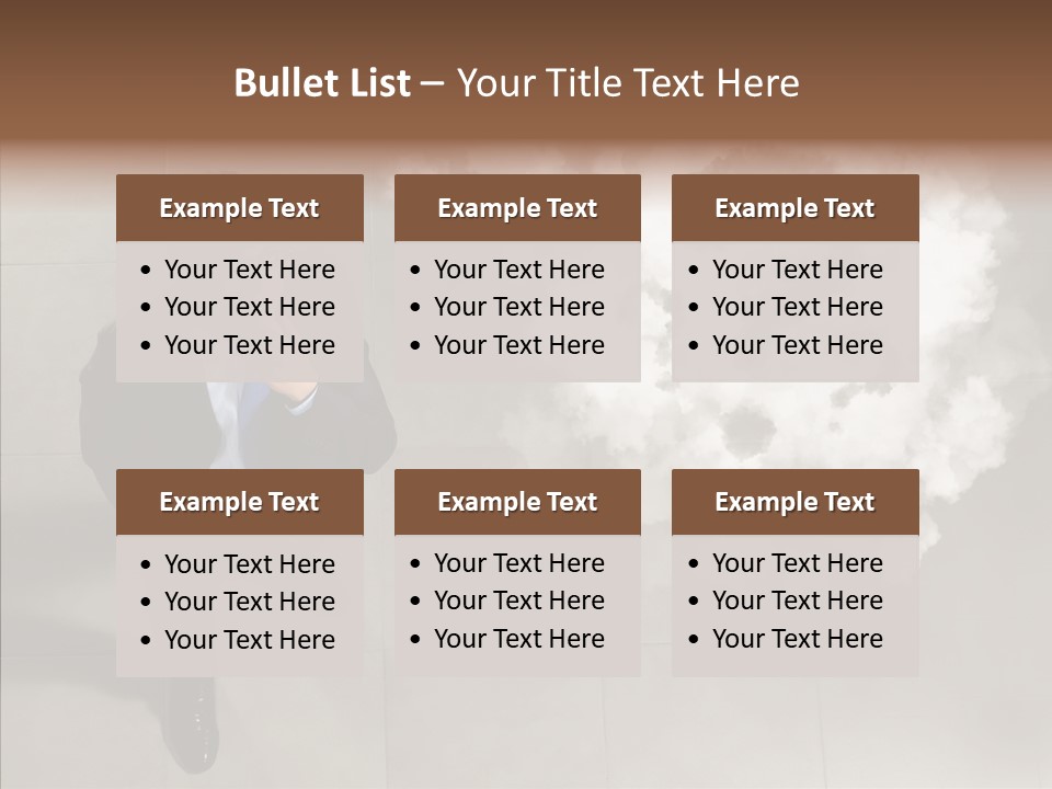 Businessman Height Decide PowerPoint Template