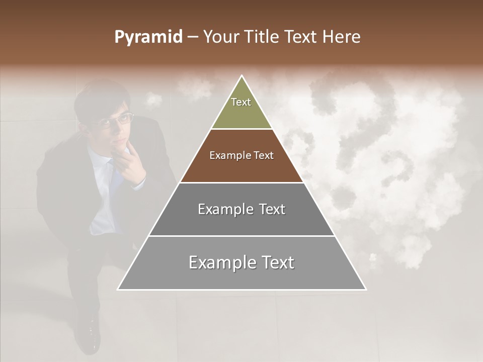 Businessman Height Decide PowerPoint Template