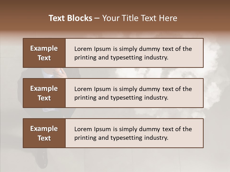 Businessman Height Decide PowerPoint Template