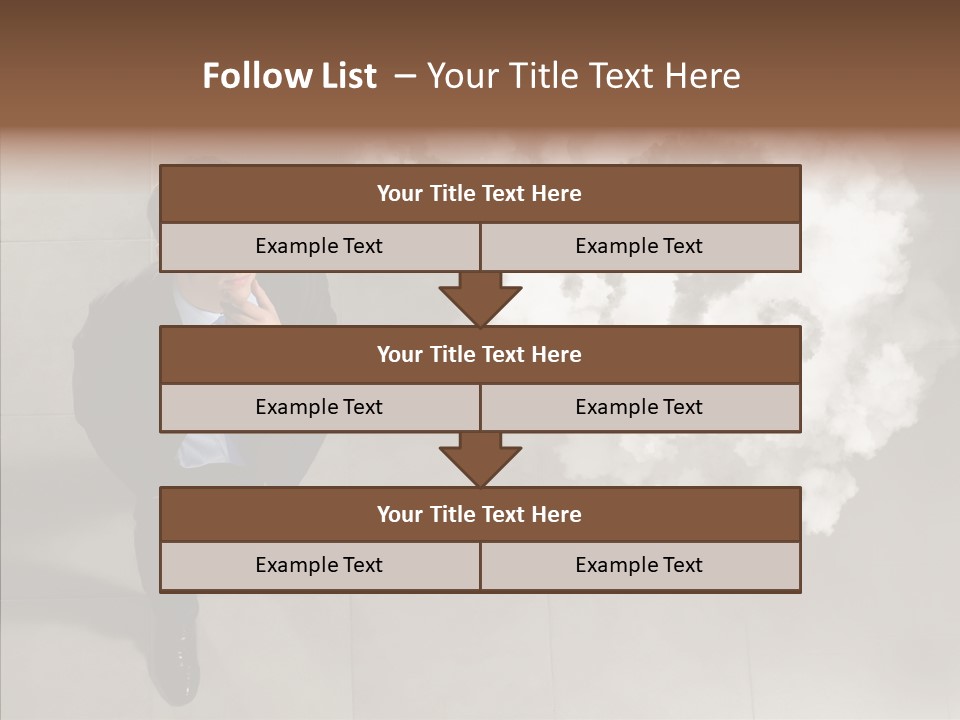 Businessman Height Decide PowerPoint Template