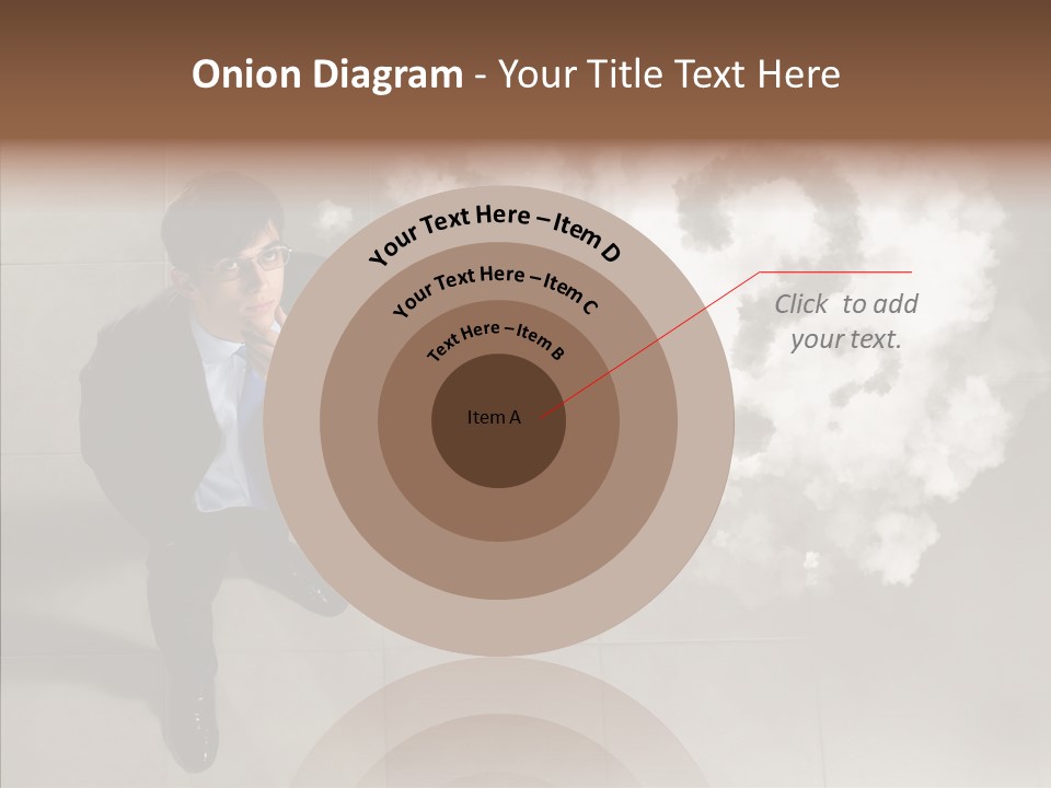 Businessman Height Decide PowerPoint Template