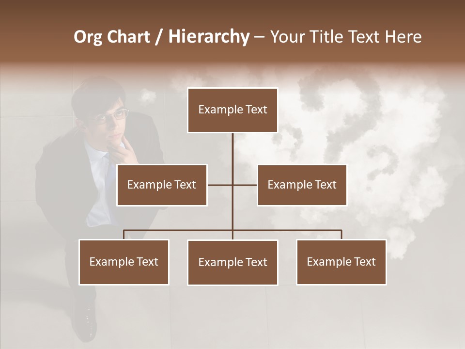 Businessman Height Decide PowerPoint Template