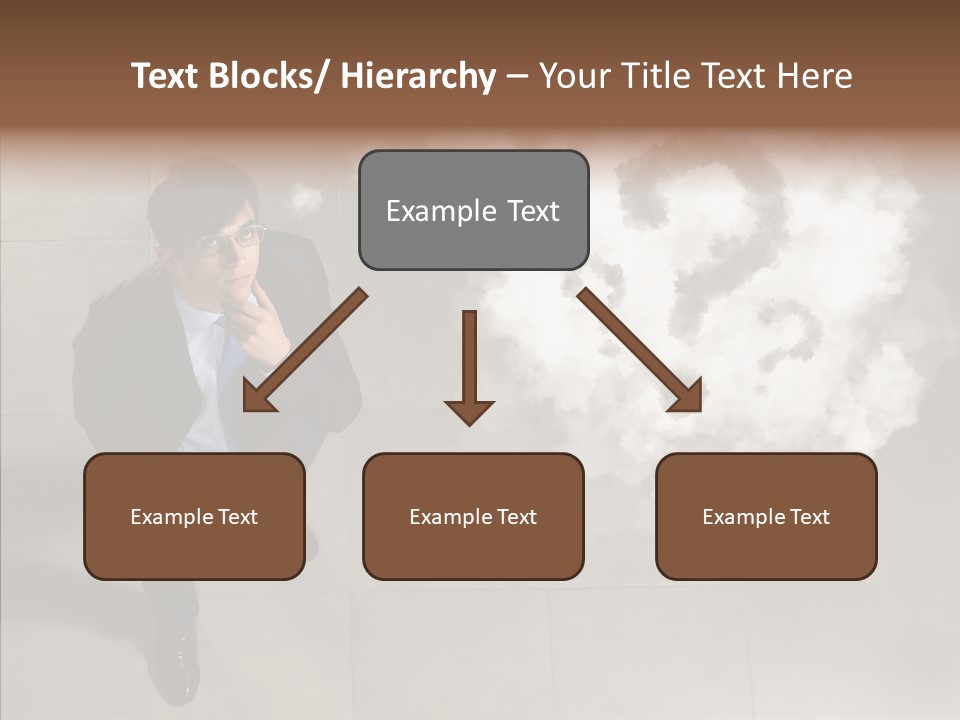 Businessman Height Decide PowerPoint Template