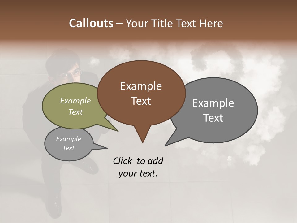 Businessman Height Decide PowerPoint Template