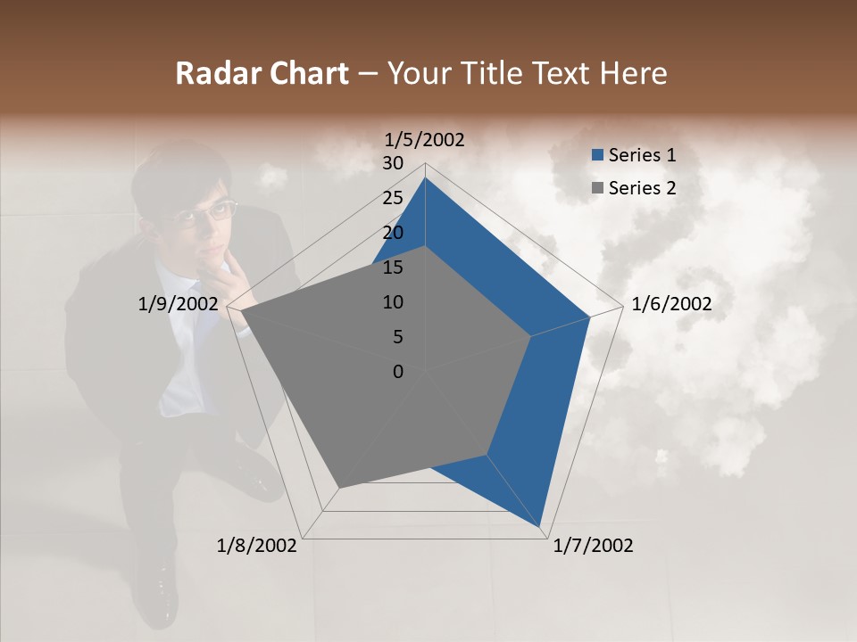 Businessman Height Decide PowerPoint Template