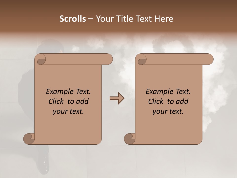 Businessman Height Decide PowerPoint Template