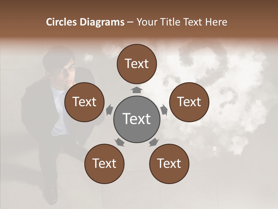 Businessman Height Decide PowerPoint Template