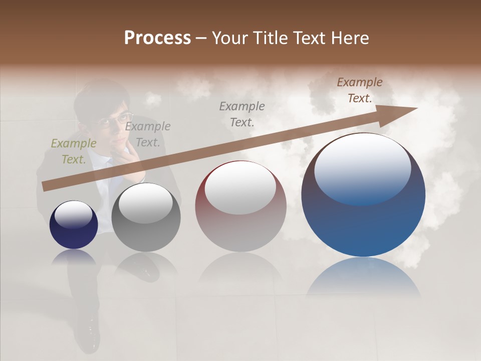 Businessman Height Decide PowerPoint Template