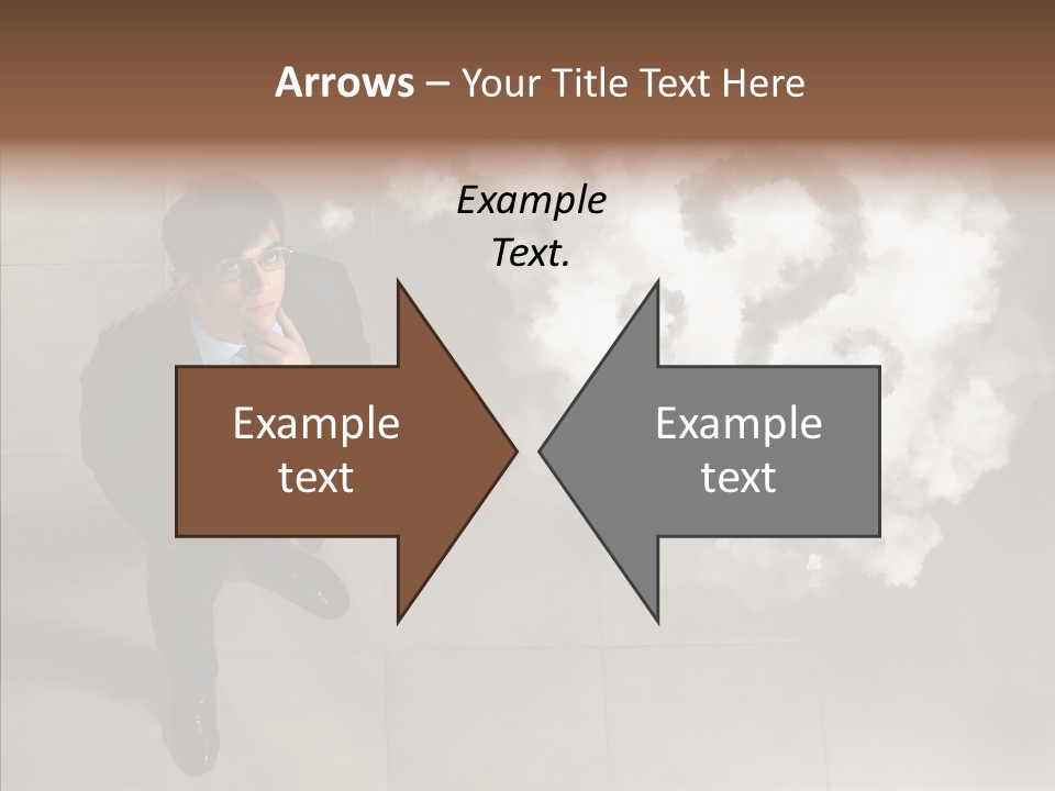 Businessman Height Decide PowerPoint Template