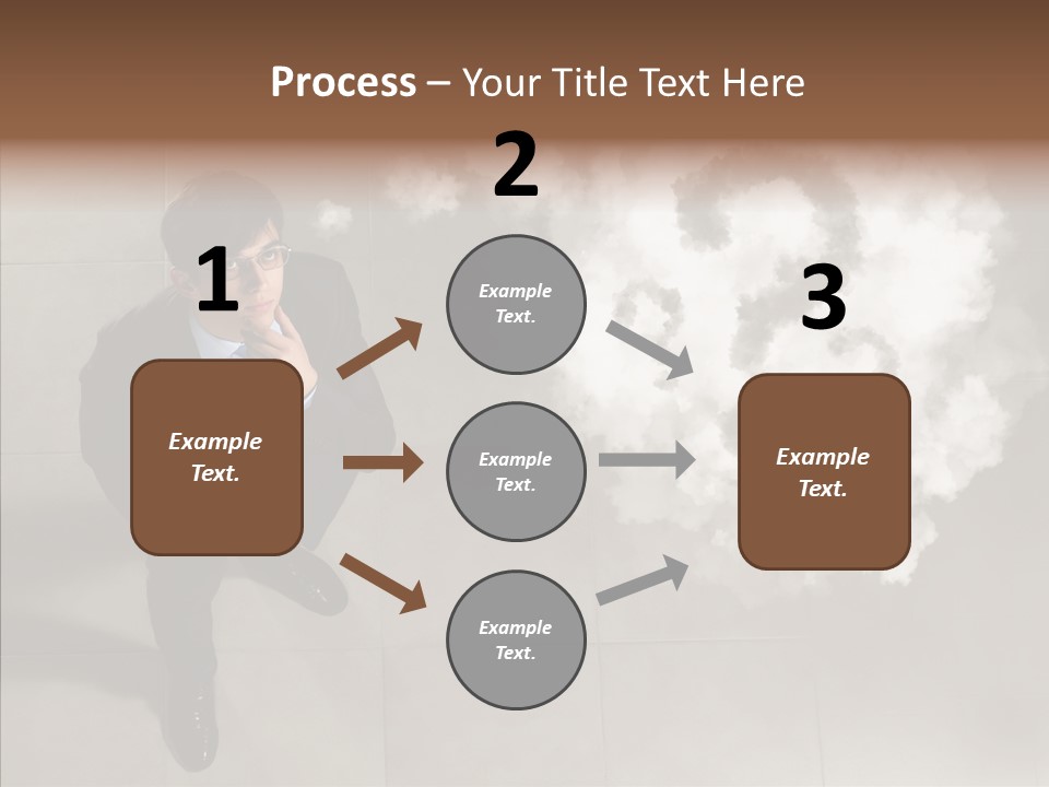 Businessman Height Decide PowerPoint Template