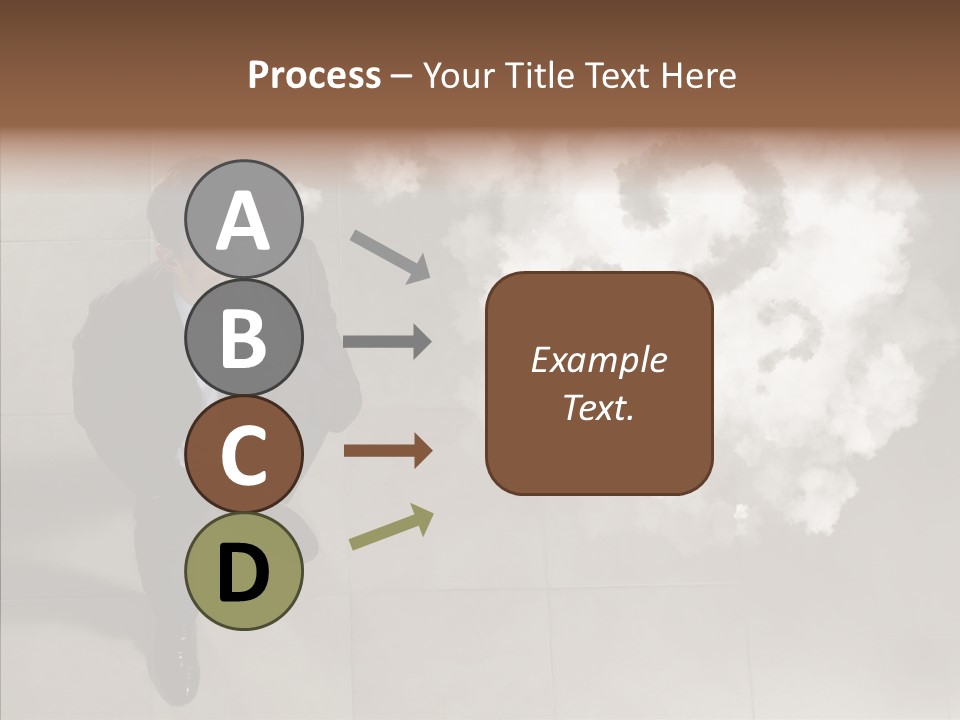 Businessman Height Decide PowerPoint Template