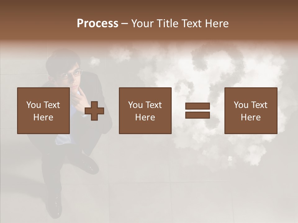 Businessman Height Decide PowerPoint Template