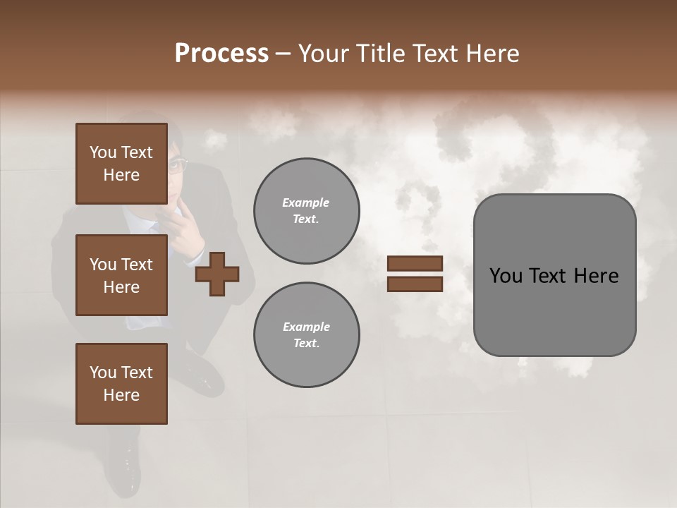 Businessman Height Decide PowerPoint Template