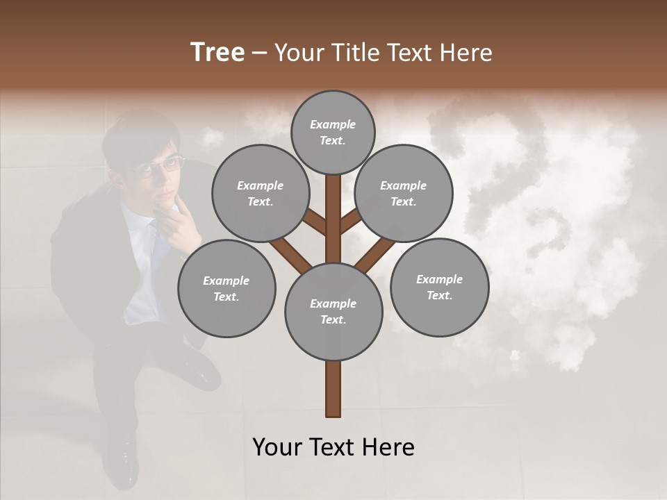 Businessman Height Decide PowerPoint Template