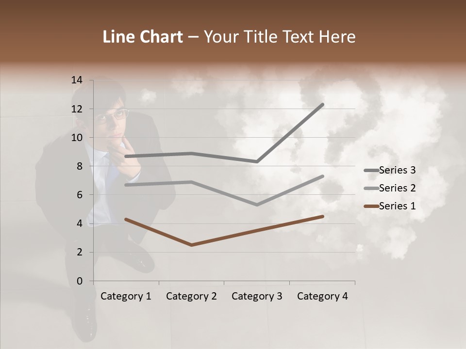 Businessman Height Decide PowerPoint Template