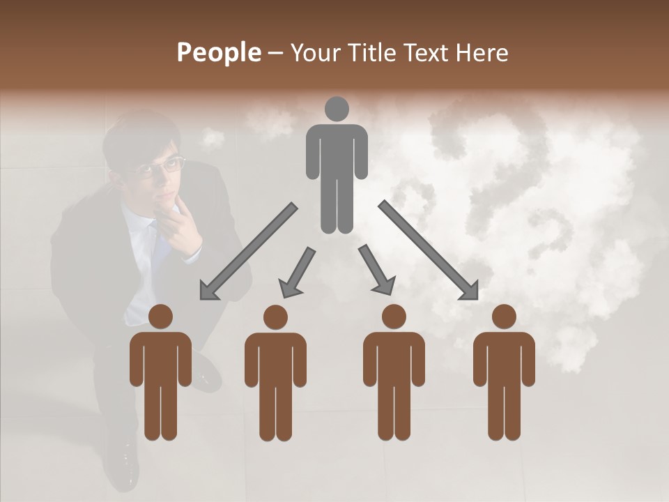 Businessman Height Decide PowerPoint Template