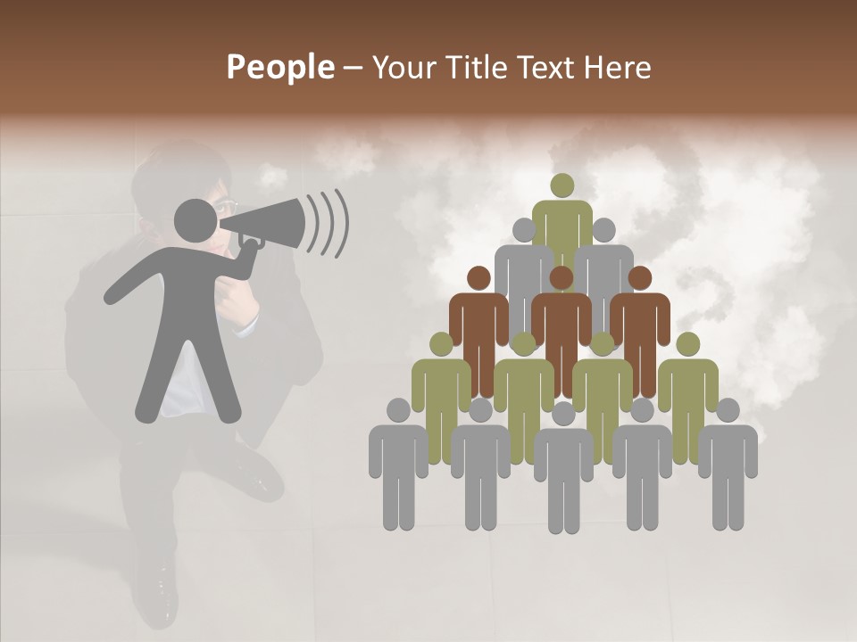 Businessman Height Decide PowerPoint Template