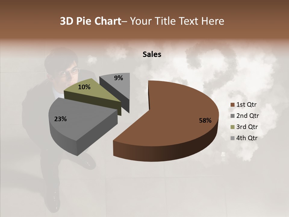 Businessman Height Decide PowerPoint Template