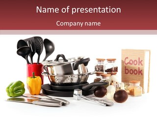 Clean Dinner White PowerPoint Template