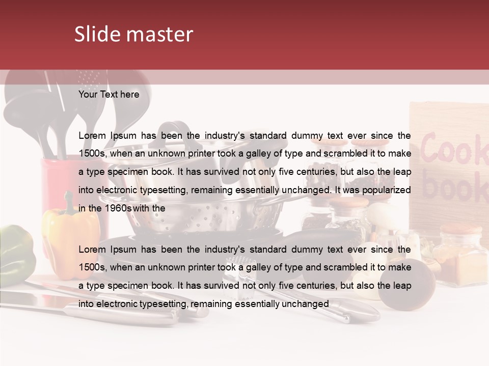 Clean Dinner White PowerPoint Template