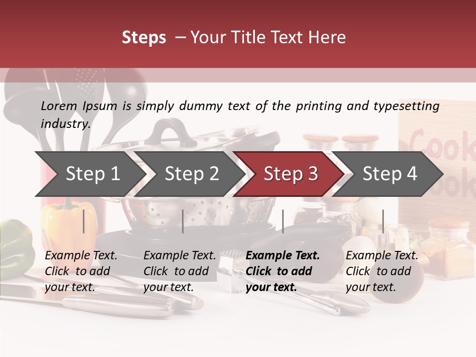 Clean Dinner White PowerPoint Template