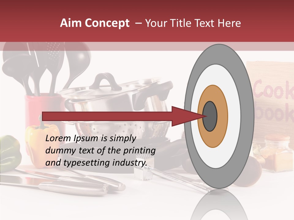 Clean Dinner White PowerPoint Template