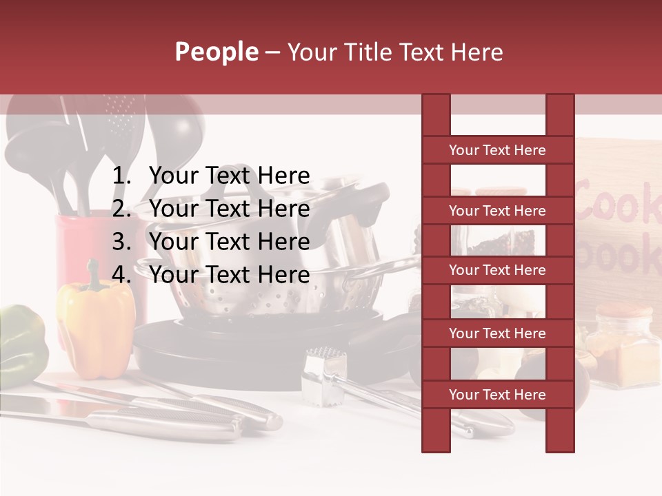 Clean Dinner White PowerPoint Template