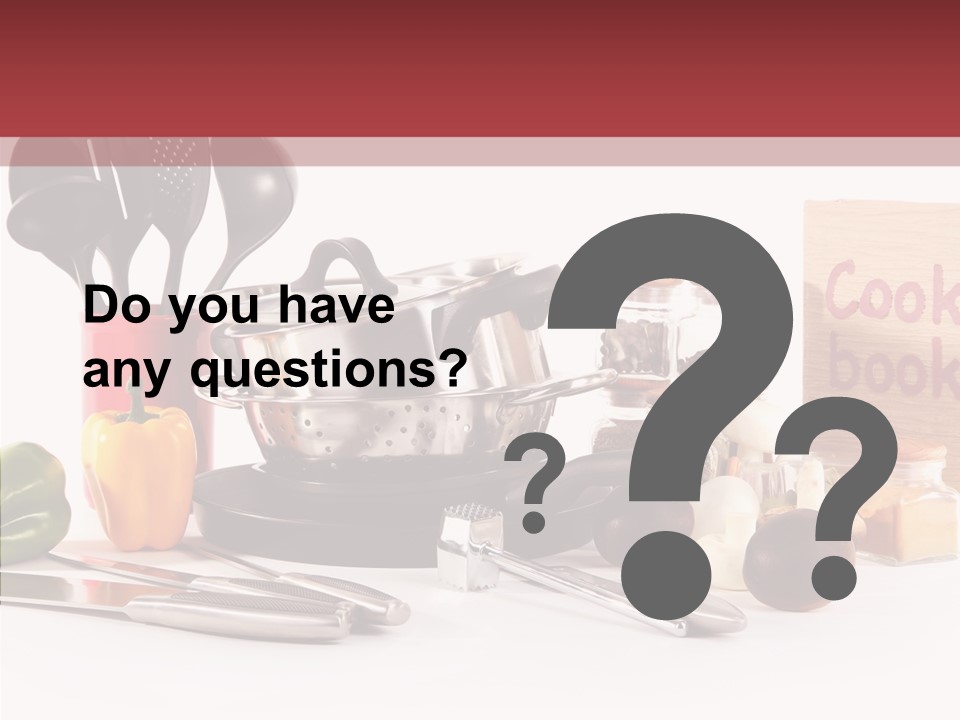 Clean Dinner White PowerPoint Template