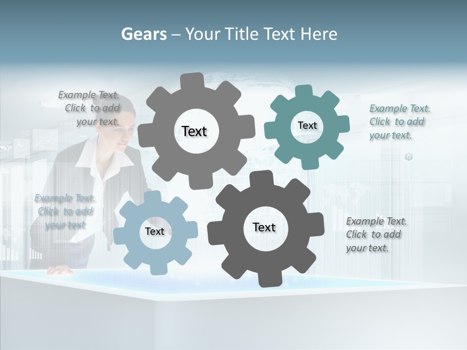 Button Tech Click PowerPoint Template