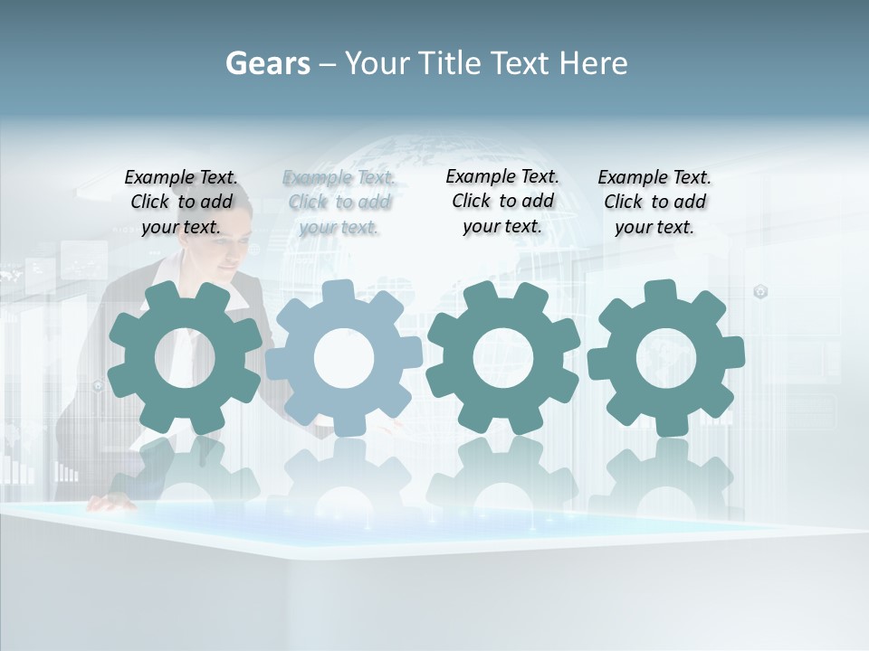 Button Tech Click PowerPoint Template