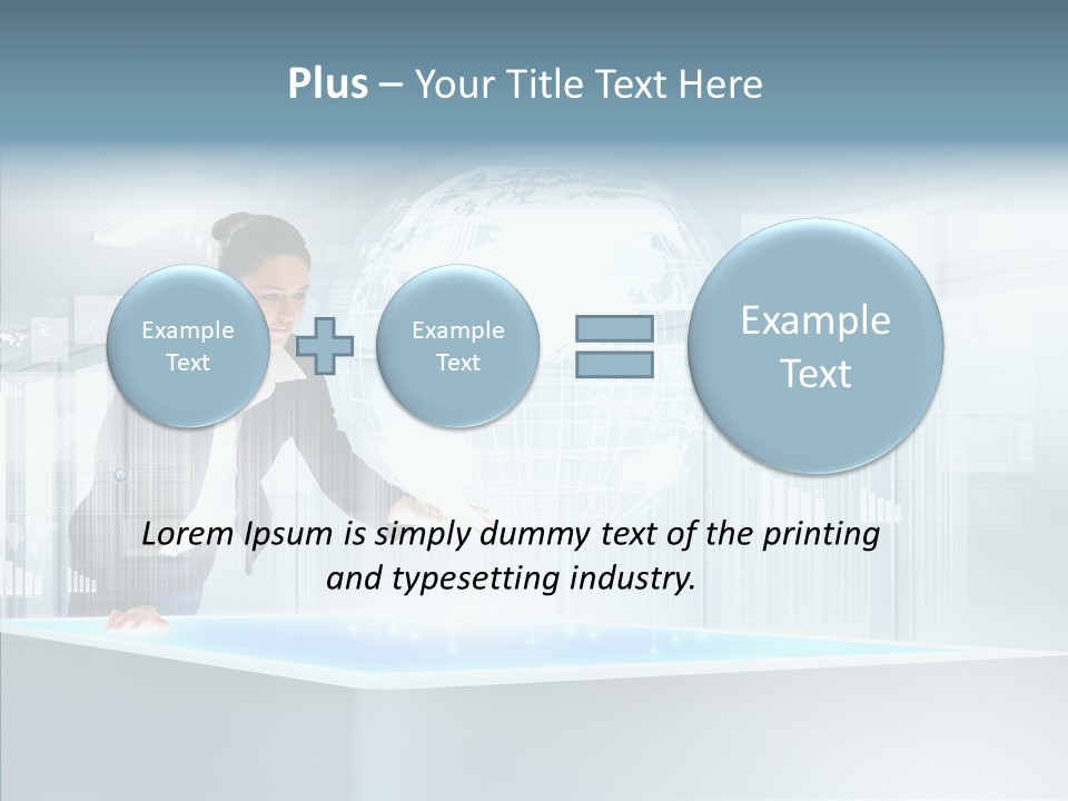 Button Tech Click PowerPoint Template