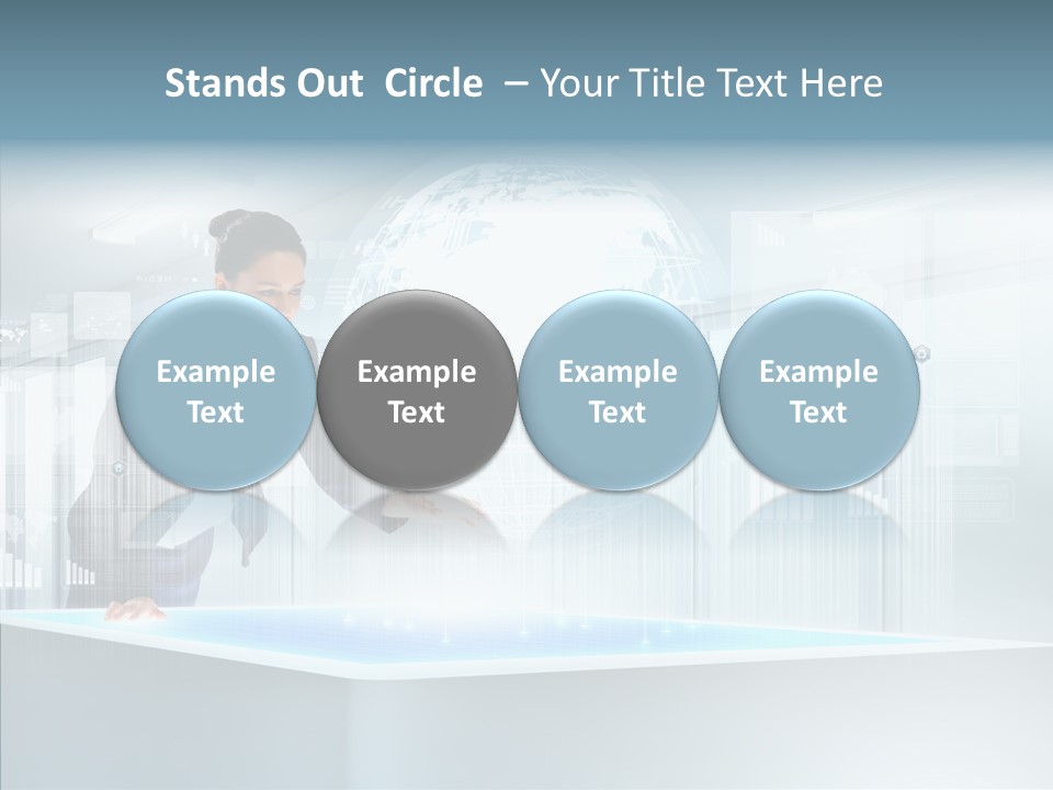 Button Tech Click PowerPoint Template