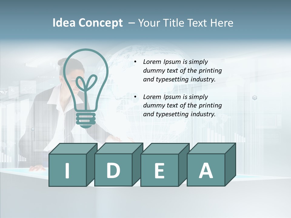 Button Tech Click PowerPoint Template