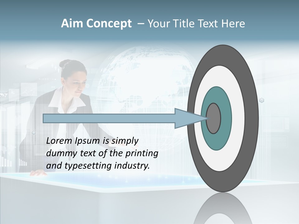 Button Tech Click PowerPoint Template