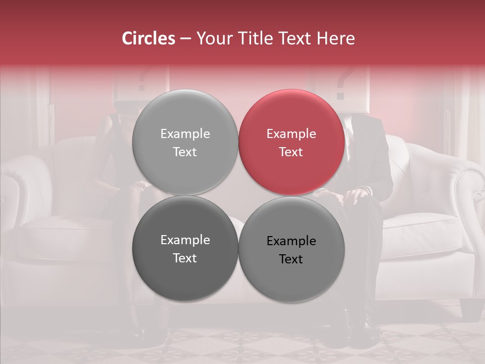 Sitting Doubt Love PowerPoint Template