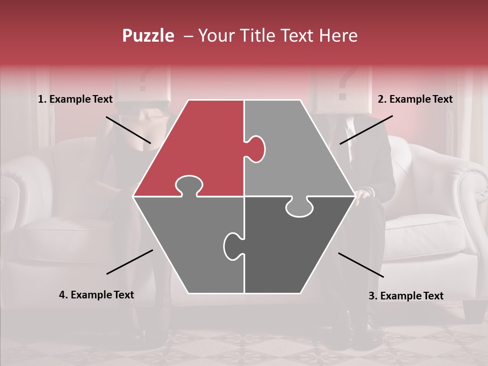 Sitting Doubt Love PowerPoint Template