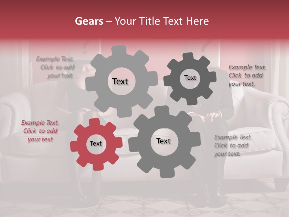 Sitting Doubt Love PowerPoint Template