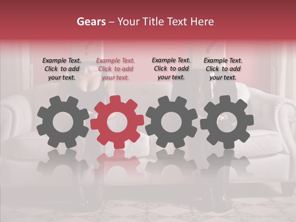 Sitting Doubt Love PowerPoint Template