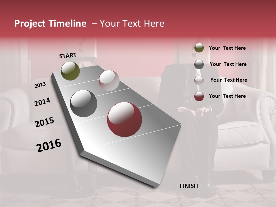 Sitting Doubt Love PowerPoint Template