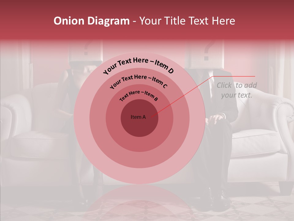 Sitting Doubt Love PowerPoint Template