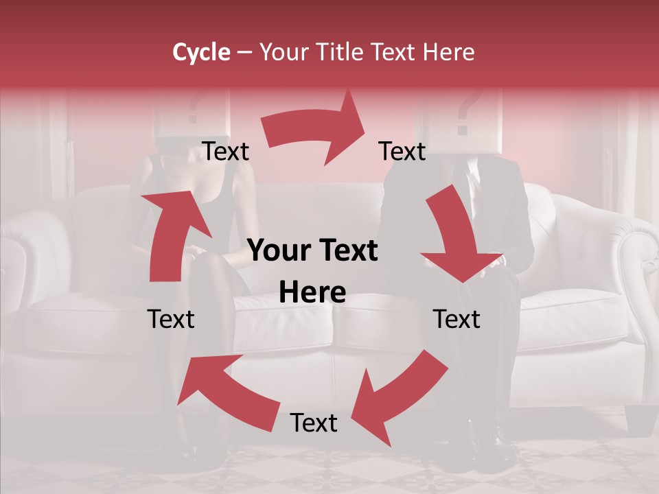 Sitting Doubt Love PowerPoint Template