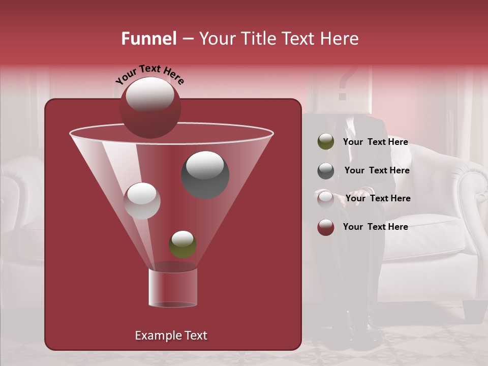 Sitting Doubt Love PowerPoint Template