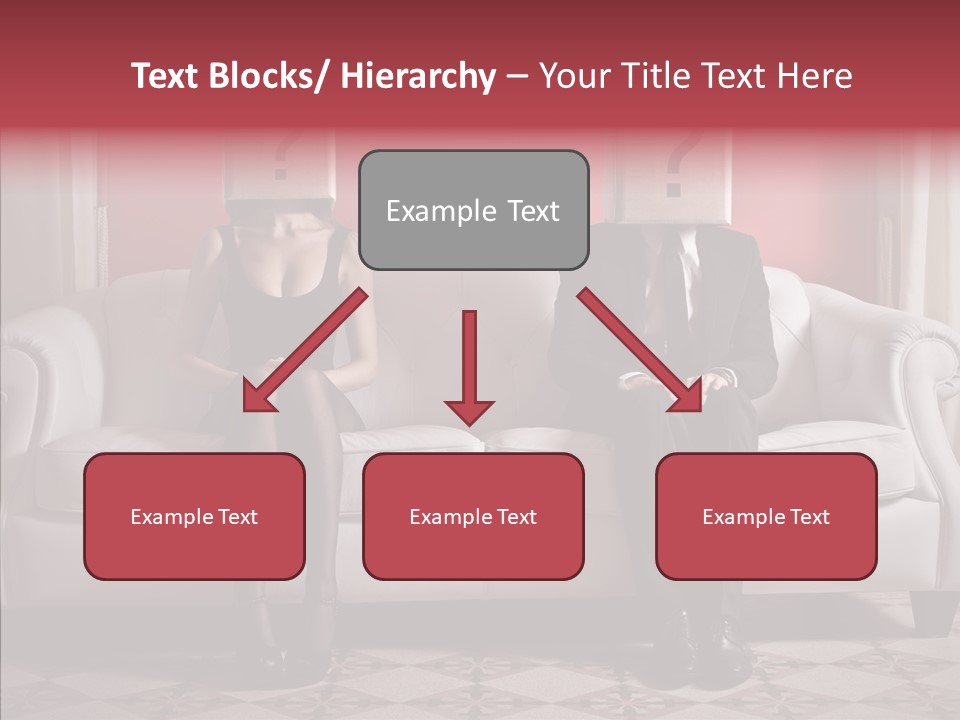 Sitting Doubt Love PowerPoint Template