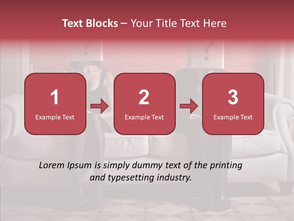 Sitting Doubt Love PowerPoint Template