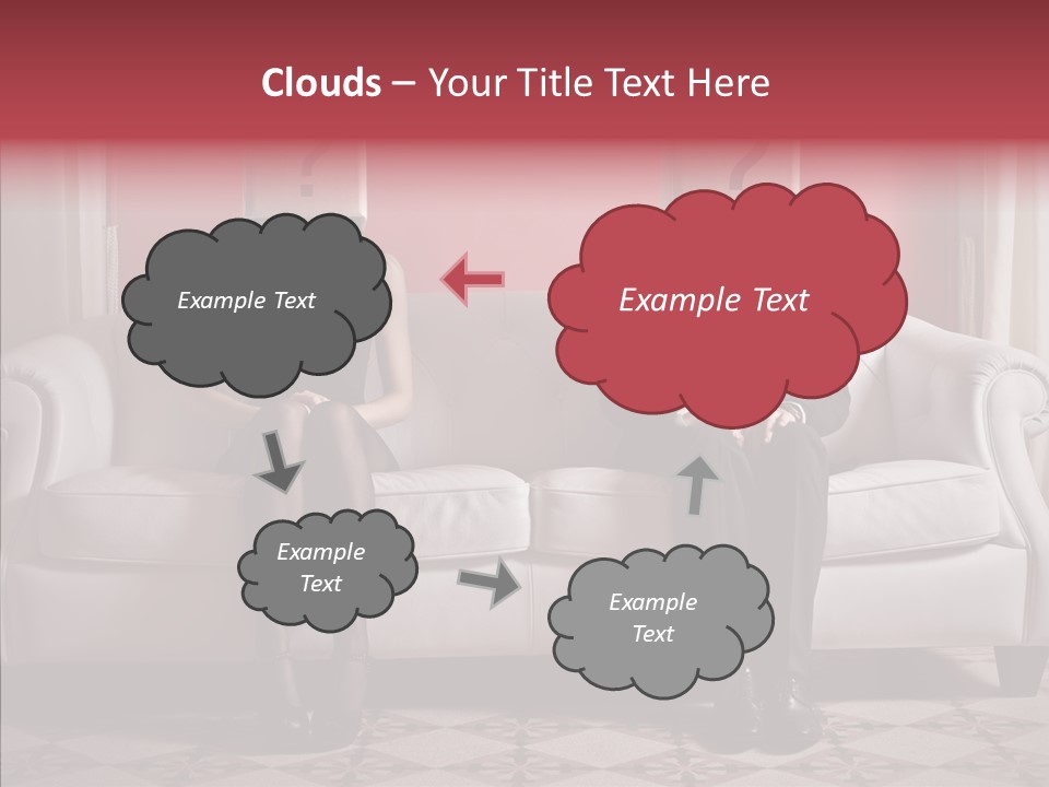 Sitting Doubt Love PowerPoint Template
