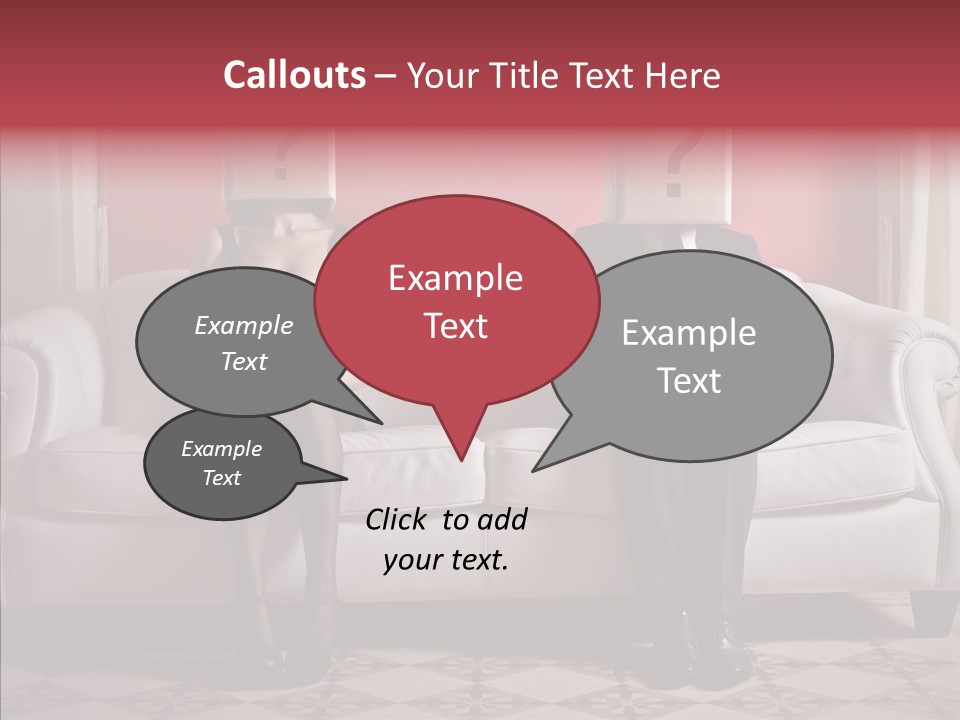 Sitting Doubt Love PowerPoint Template