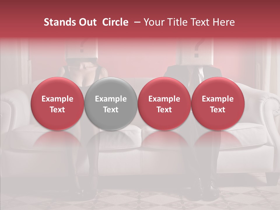 Sitting Doubt Love PowerPoint Template